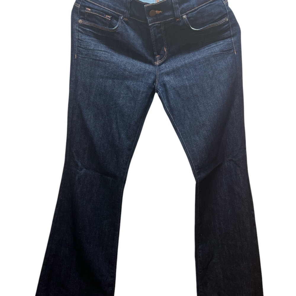 J Brand Blue Flare Wide Leg Denim